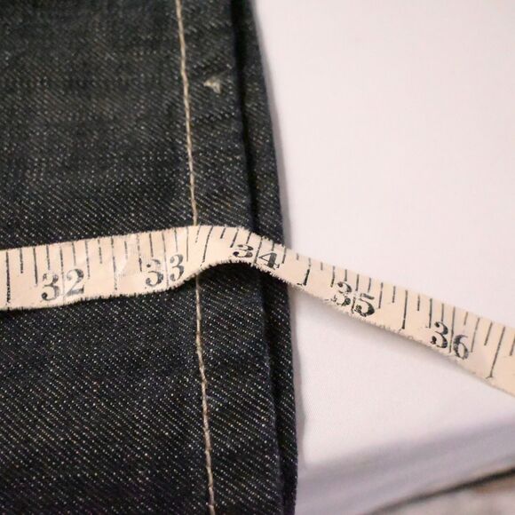 NWT VTG Pelle Pelle Mens 46x34 Blue Streak Baggy Y2K 2000s Hip Hop Jeans - Picture 9 of 10